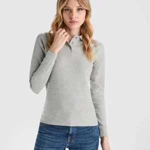 Polo Manga Larga Mujer ESTRELLA WOMAN L/S 6636 – Algodón Piqué